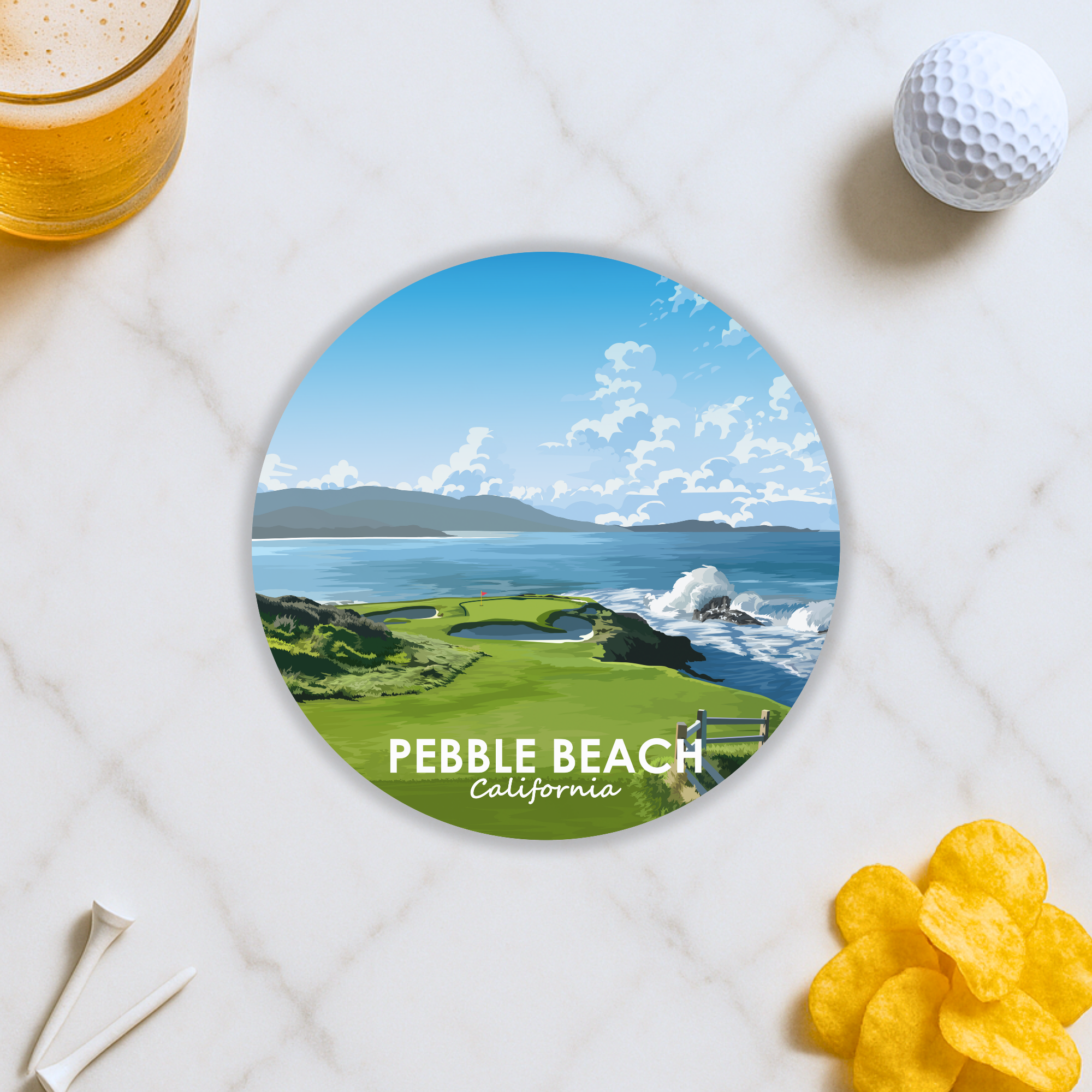 Pebble Beach Coaster Pack (x12)